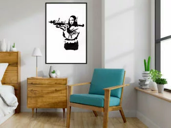 Plakat - Banksy: Mona Lisa with Bazooka II - obrazek 2