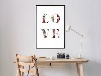 Plakat - Kwiatowe Love - obrazek 2