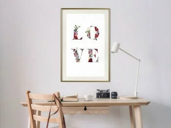 Plakat - Kwiatowe Love - obrazek 2