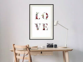 Plakat - Kwiatowe Love - obrazek 2