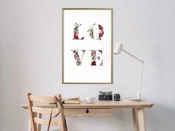 Plakat - Kwiatowe Love - obrazek 2