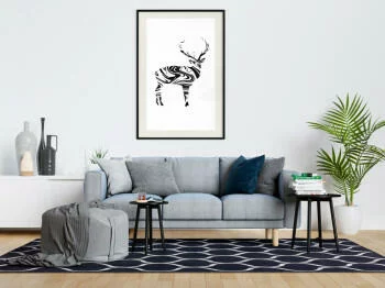 Plakat - Marmurowy jeleń