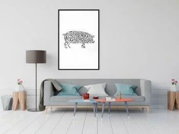 Plakat - Zakręcona świnka
