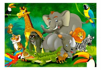 Fototapeta samoprzylepna - Kolorowe safari