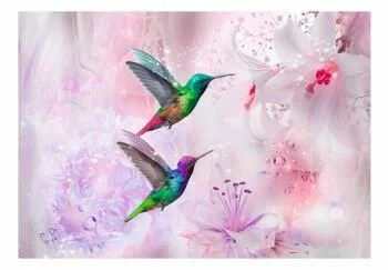 Fototapeta - Kolorowe kolibry (fioletowy) - obrazek 2