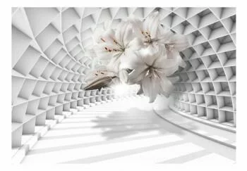 Fototapeta 3D - Kwiaty w tunelu - obrazek 2