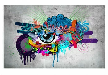 Fototapeta samoprzylepna - Graffiti eye