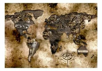 Fototapeta - Stara mapa świata - obrazek 2