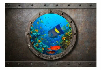 Fototapeta samoprzylepna - Okno łodzi podwodnej