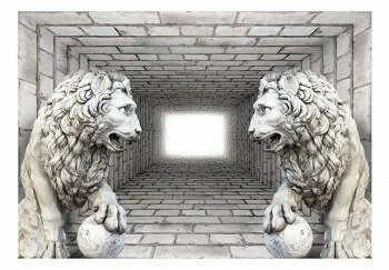 Fototapeta samoprzylepna - Kamienne lwy