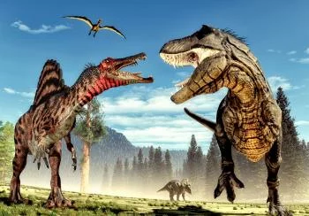 Fototapeta - Walka dinozaurów - obrazek 6