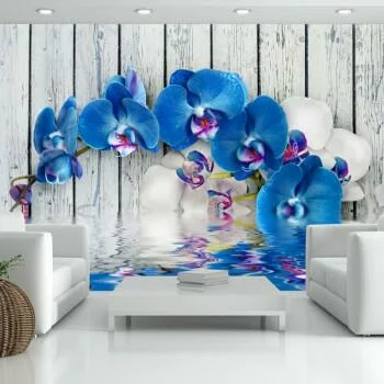 Fototapeta 3D Kobaltowa orchidea