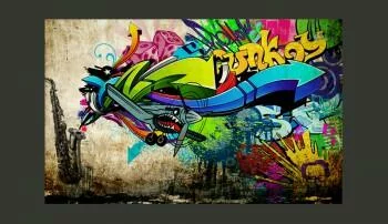 Fototapeta - Funky - graffiti - obrazek 2