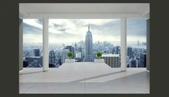 Fototapeta 3D widok na miasto New York