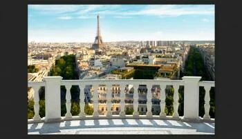 Fototapeta 3D do salonu - Paryż Wieża Eiffla - obrazek 2