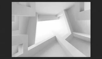 Fototapeta 3D - Biały pokój - obrazek 2