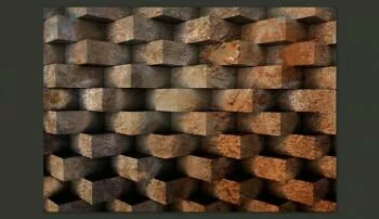 Fototapeta 3D - Ceglana plecionka - obrazek 2