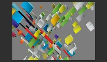 Fototapeta 3D - Kolorowa układanka - obrazek 2