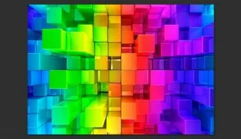 Fototapeta 3D - Kolorowa układanka - obrazek 2