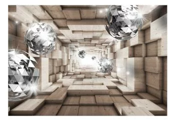 Fototapeta - W drewnianym tunelu - obrazek 2