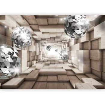 Fototapeta - W drewnianym tunelu - obrazek 5