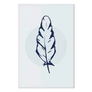 Obraz - Niebieskie pióro (1-częściowy) pionowy - obrazek 2