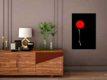 Obraz - Minimalistyczny kwiat (1-częściowy) pionowy - obrazek 2