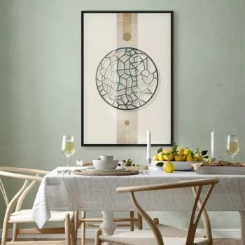 Obraz - Koło z artystycznymi detalami.(1-częściowy) - kształt abstrakcji - obrazek 7