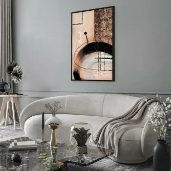 Obraz - Sztuka kształtów (1-częściowy) - abstrakcja ręcznie malowanego dzieła - obrazek 5