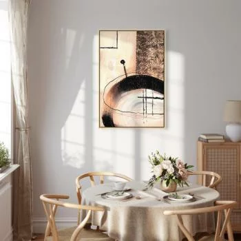 Obraz - Sztuka kształtów (1-częściowy) - abstrakcja ręcznie malowanego dzieła - obrazek 7