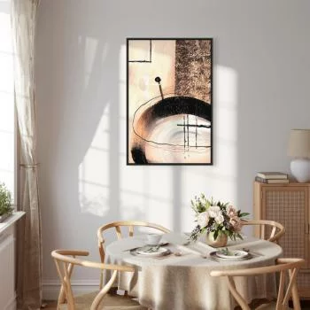 Obraz - Sztuka kształtów (1-częściowy) - abstrakcja ręcznie malowanego dzieła - obrazek 7