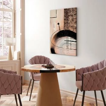 Obraz - Sztuka kształtów (1-częściowy) - abstrakcja ręcznie malowanego dzieła - obrazek 5