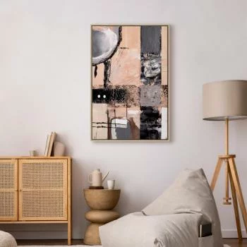 Obraz - Zaklęte wizje (1-częściowy) - artystyczne tło w abstrakcyjnej formie - obrazek 6