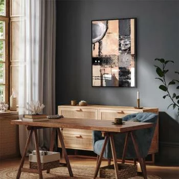 Obraz - Zaklęte wizje (1-częściowy) - artystyczne tło w abstrakcyjnej formie - obrazek 7