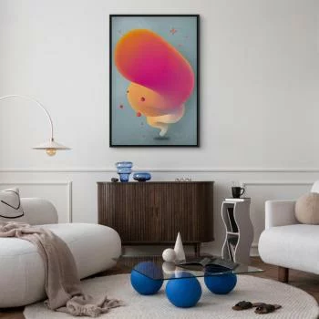 Obraz - Różowa smuga (1-częściowy) pionowy - obrazek 5