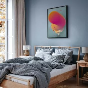 Obraz - Różowa smuga (1-częściowy) pionowy - obrazek 6