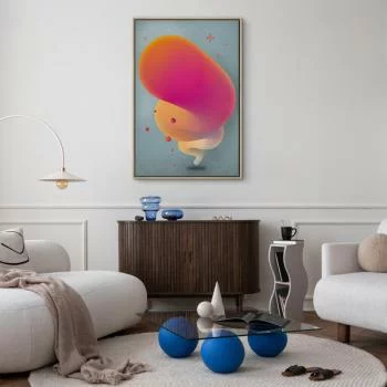 Obraz - Różowa smuga (1-częściowy) pionowy - obrazek 5