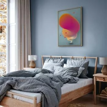 Obraz - Różowa smuga (1-częściowy) pionowy - obrazek 6