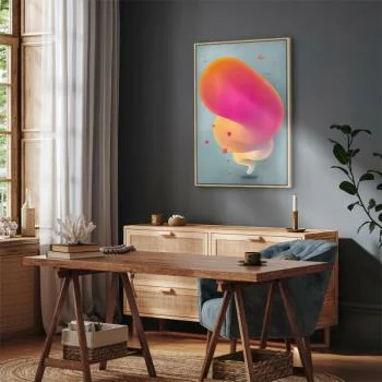 Obraz - Różowa smuga (1-częściowy) pionowy - obrazek 7