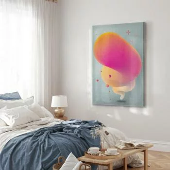 Obraz - Różowa smuga (1-częściowy) pionowy - obrazek 6