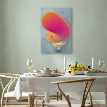 Obraz - Różowa smuga (1-częściowy) pionowy - obrazek 7