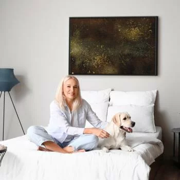 Obraz - Złota konstelacja (1-częściowy) szeroki - obrazek 6