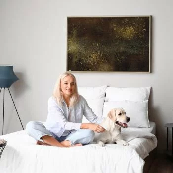 Obraz - Złota konstelacja (1-częściowy) szeroki - obrazek 6