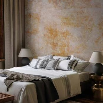 Fototapeta - Eksplozja słońca - abstrakcyjna kompozycja z jednolitym tłem w desenie - obrazek 5