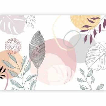 Fototapeta - Roślinna grafika liniowa - obrazek 2