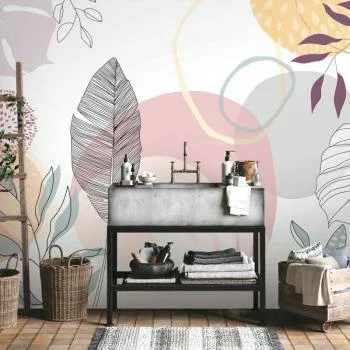 Fototapeta - Roślinna grafika liniowa - obrazek 6