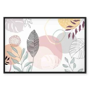 Obraz - Pastelowa grafika liniowa - obrazek 2