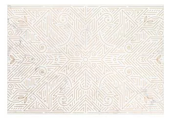 Fototapeta - Wzór geometryczny odcienie złota i kamień marmuru - obrazek 2