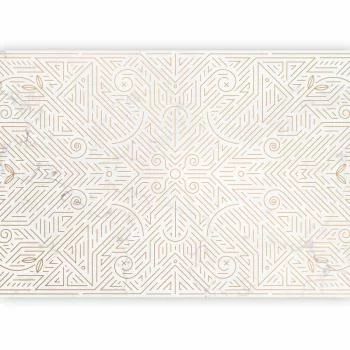 Fototapeta - Wzór geometryczny odcienie złota i kamień marmuru - obrazek 2