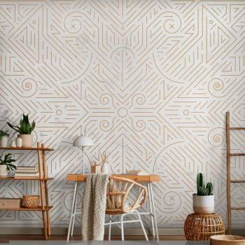 Fototapeta - Wzór geometryczny odcienie złota i kamień marmuru - obrazek 6